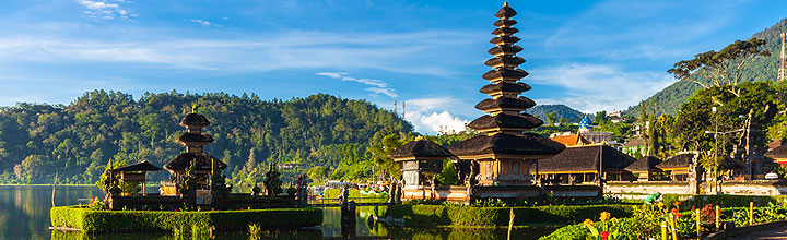 Panoramablick in Indonesien