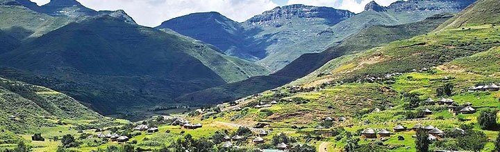 Bergkulisse in Lesotho